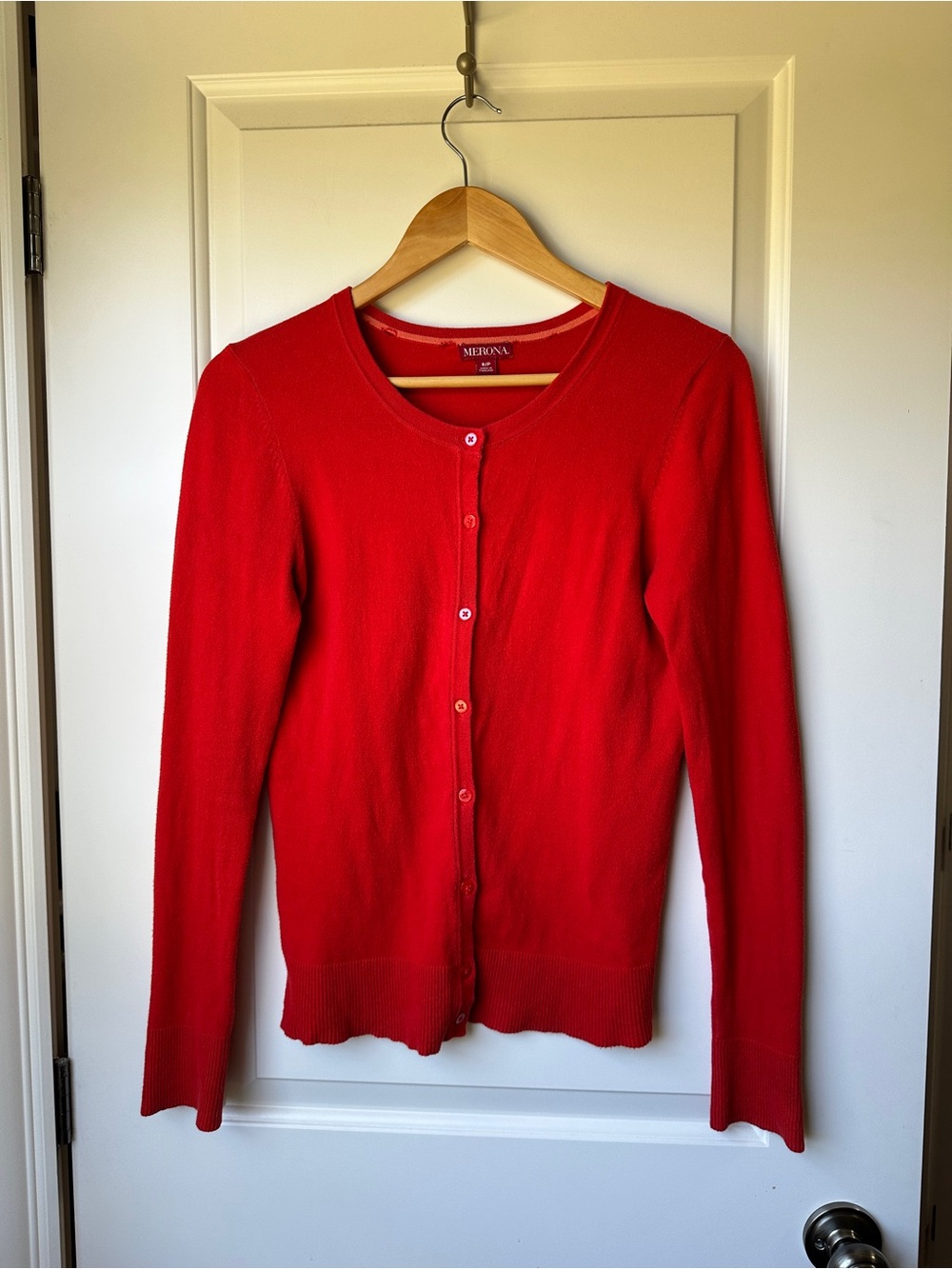 Vintage Red Button Up Longsleeve Cardigan